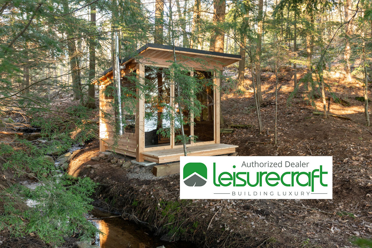 LeisureCraft Outdoor Sauna Kits (Luna, Pod & Cabin Models)