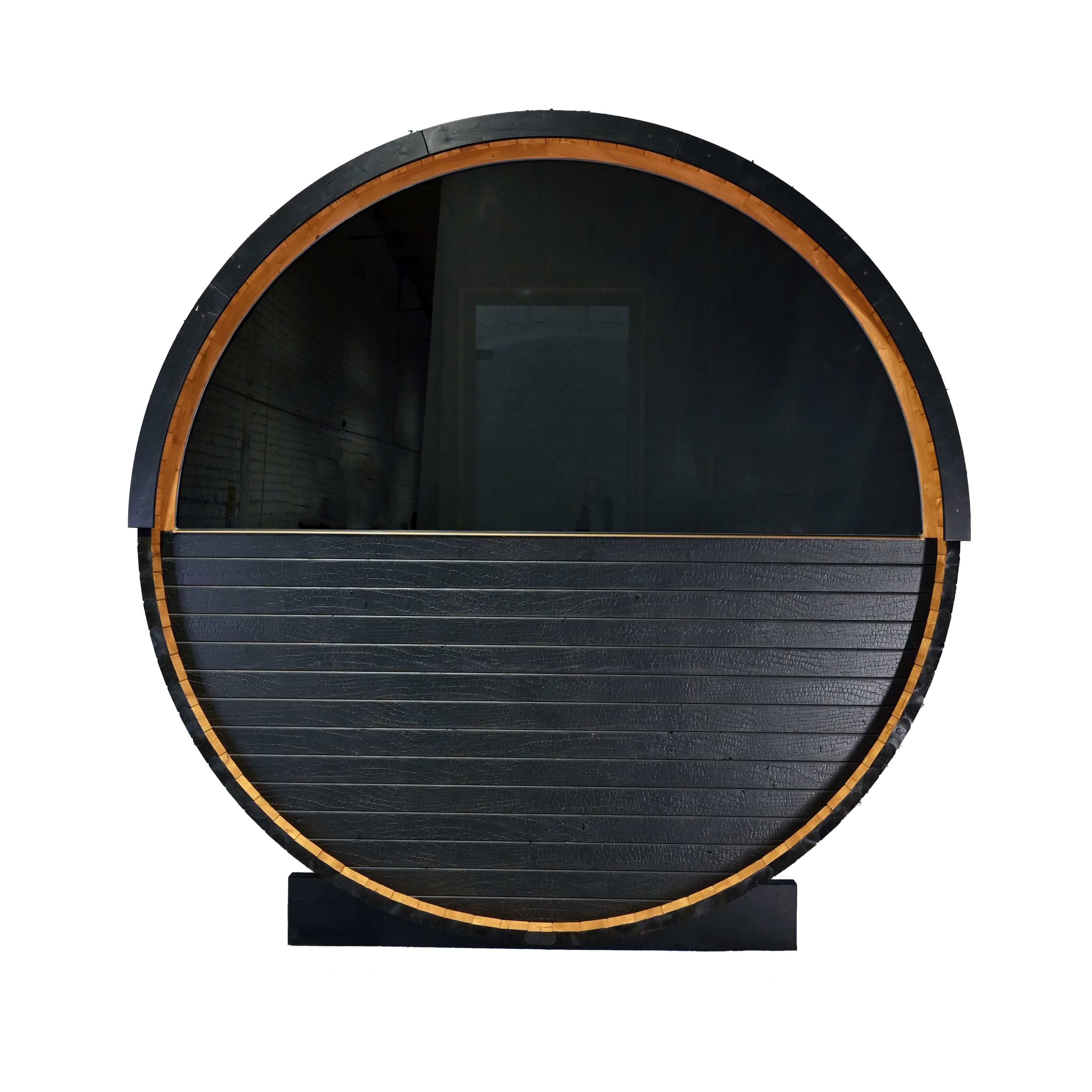 Thermory 4 person Barrel Sauna No. 60 Ignite DIY Kit with window & porch