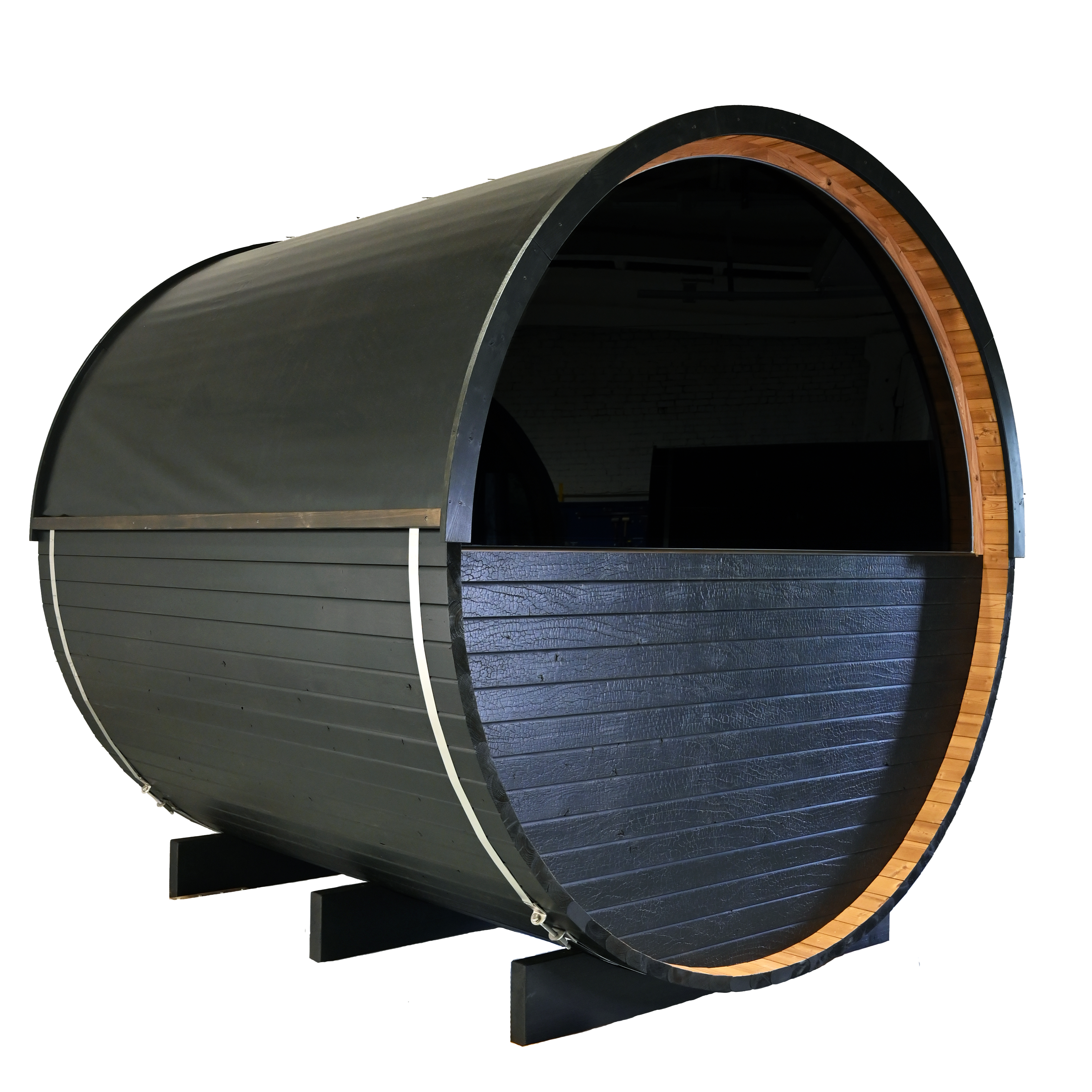 Thermory 4 person No. 52 Ignite Barrel Sauna DIY kit with window