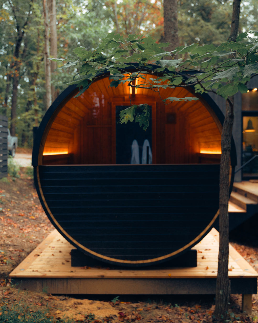 Thermory 2 Person Barrel Sauna No. 54 Ignite DIY Kit With Window