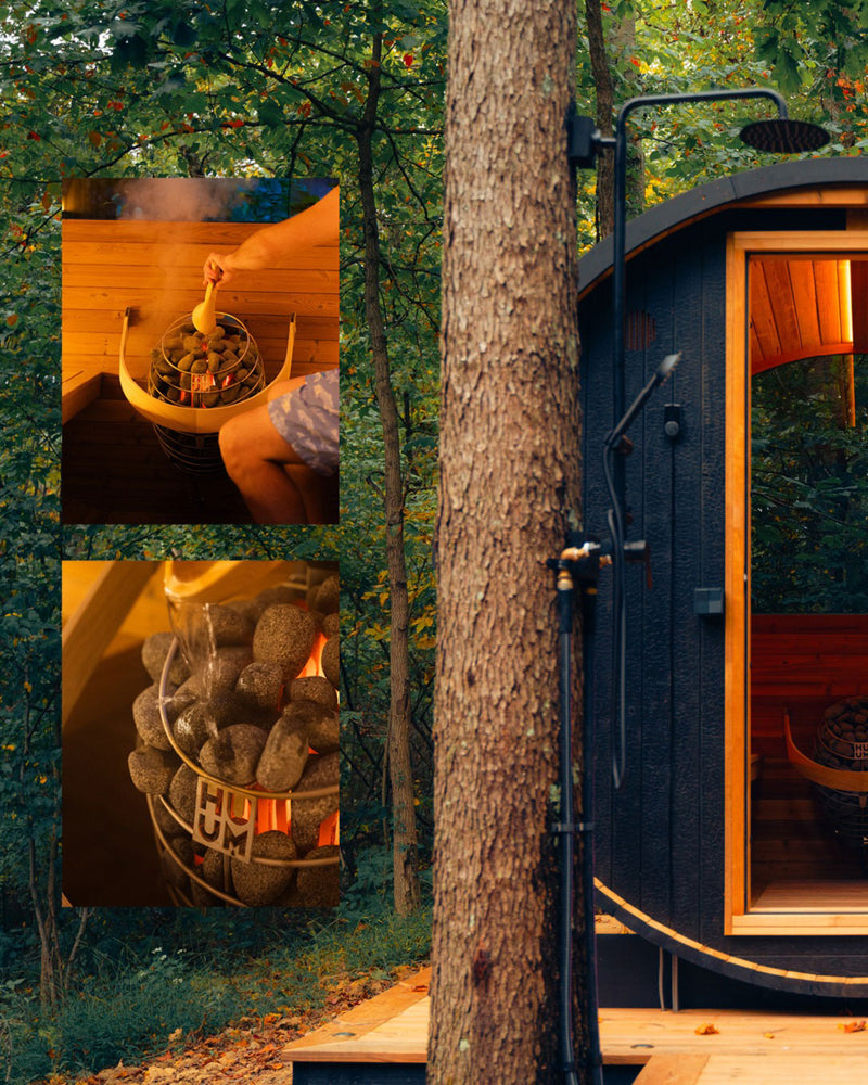 Thermory 4 person No. 52 Ignite Barrel Sauna DIY kit with window