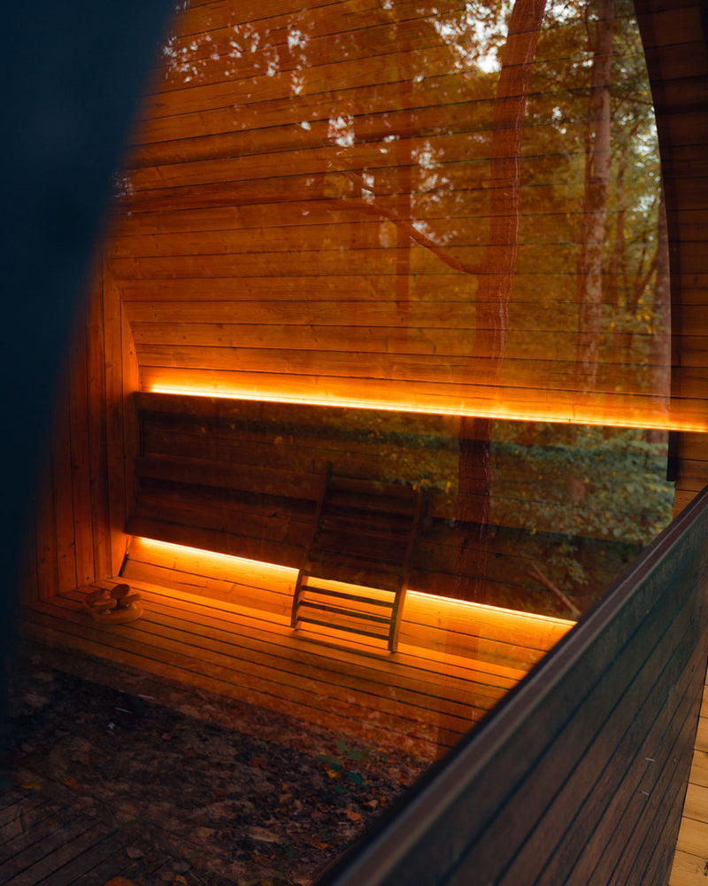 Thermory 4 person No. 52 Ignite Barrel Sauna DIY kit with window