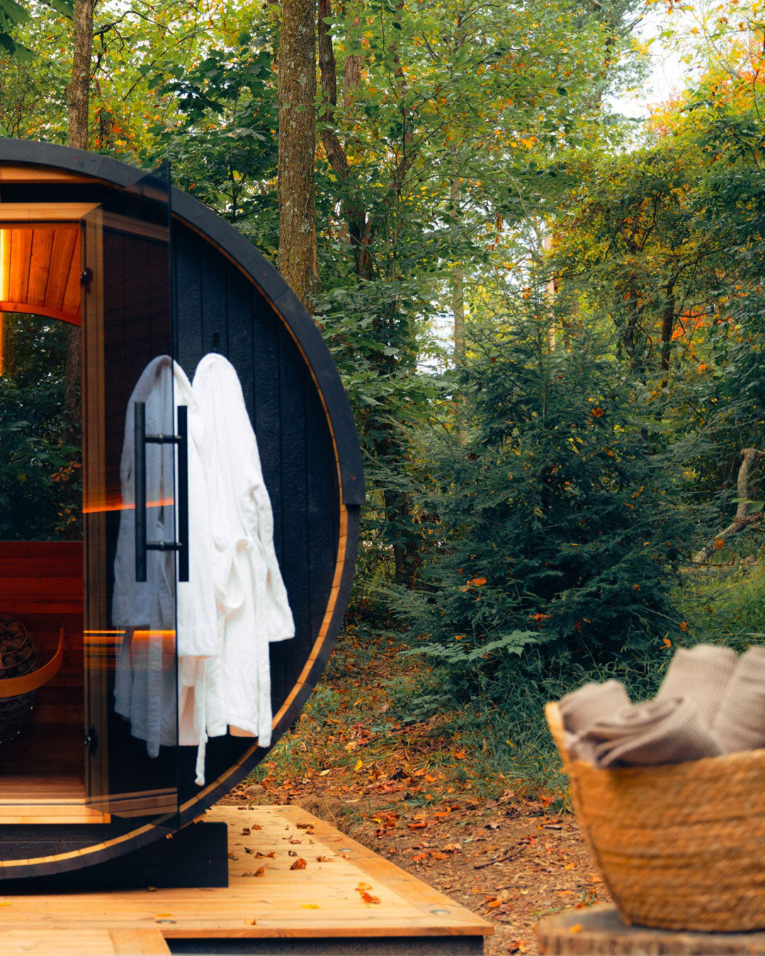 Thermory 2 Person Barrel Sauna No. 54 Ignite DIY Kit With Window