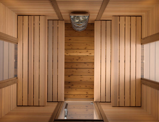 Thermory Mod6 Modern Athletic with IKI stove - Superior Saunas