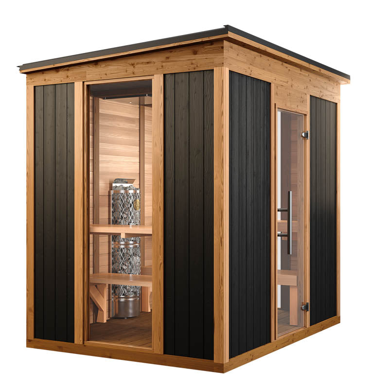 Thermory Mod6 Modern Athletic with IKI stove - Superior Saunas