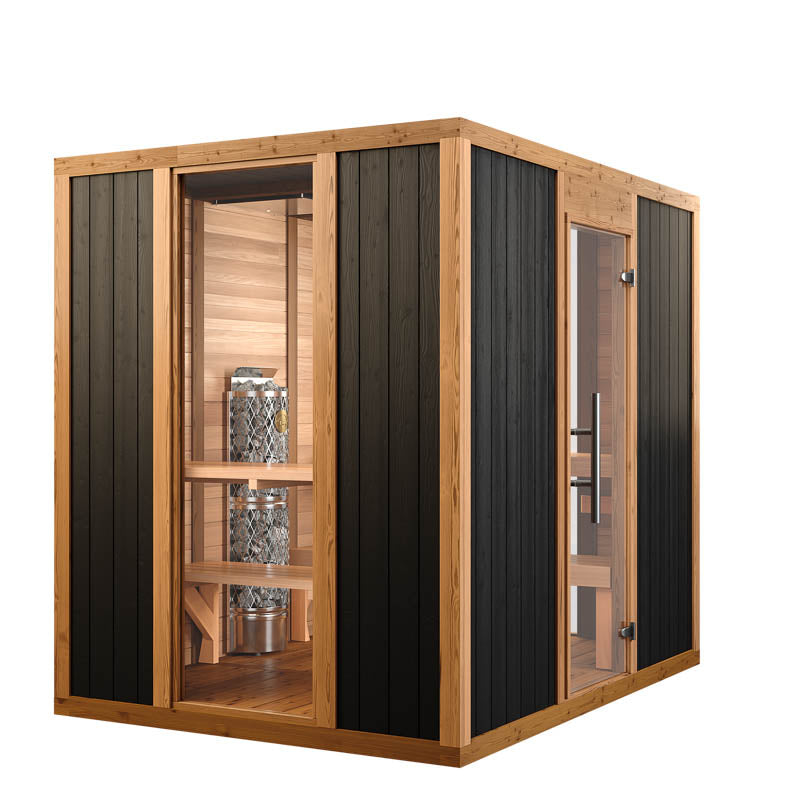 Thermory Mod6 Modern Athletic with IKI stove - Superior Saunas