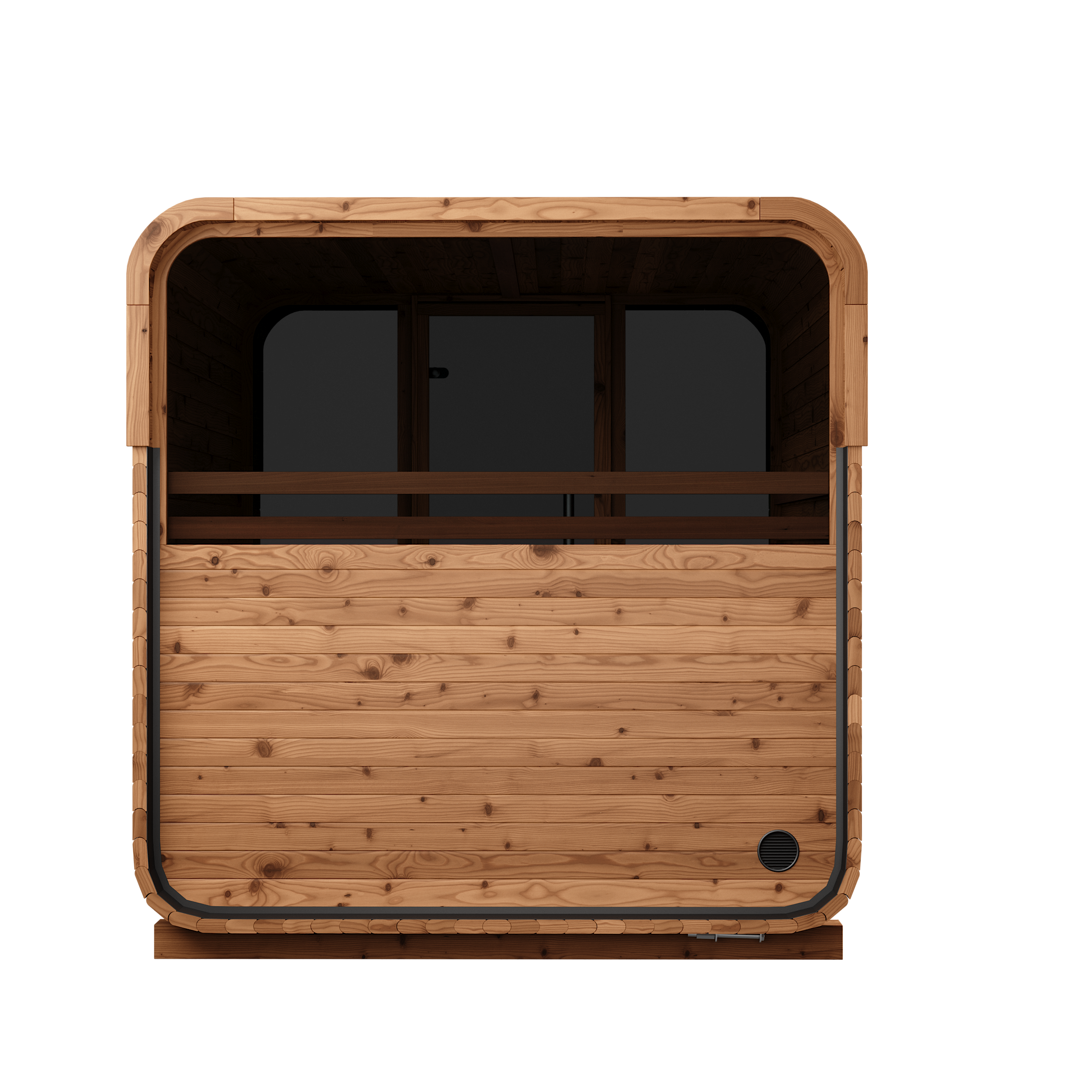 Thermory Sauna Squared, No. 40, 6-Person, Terrance & Window
