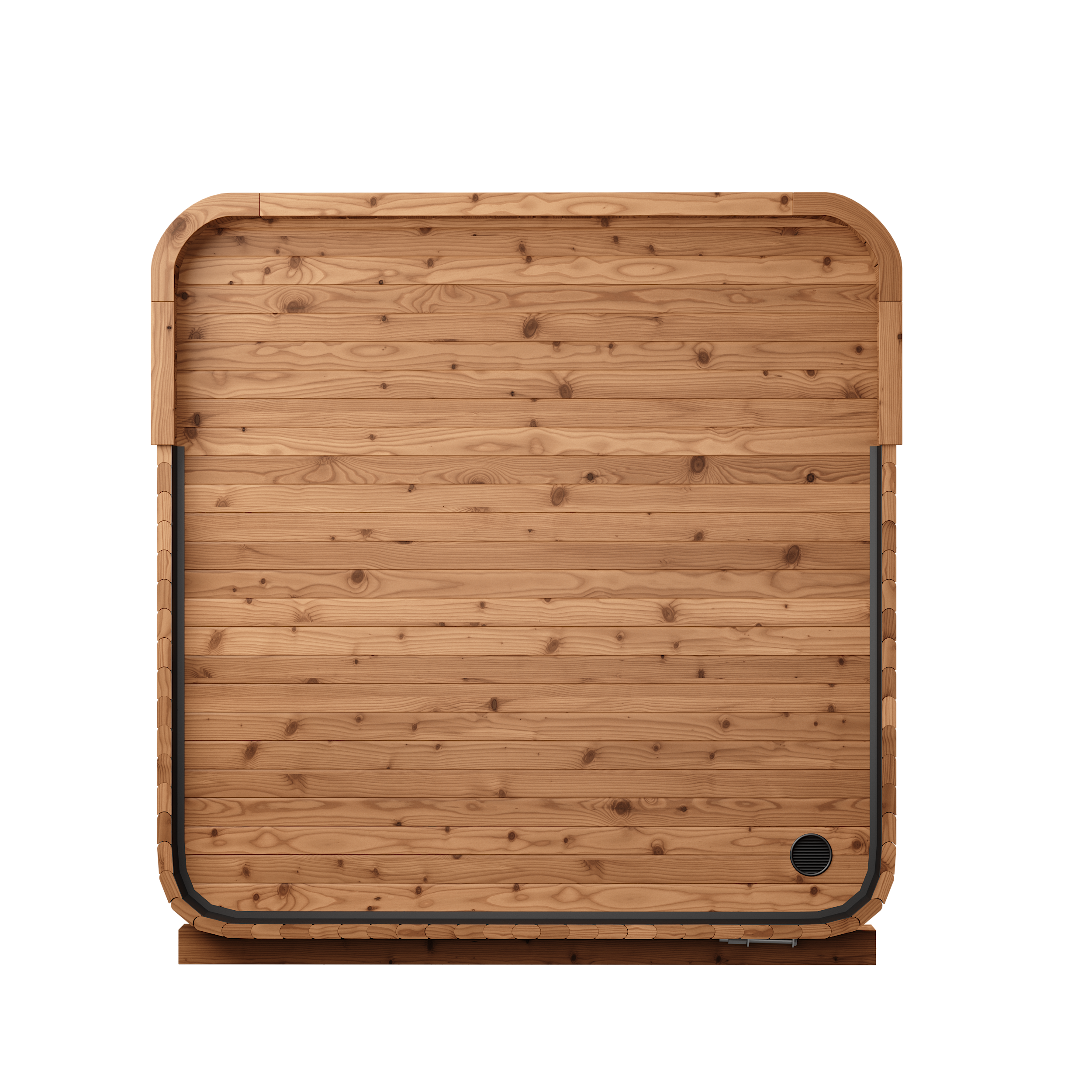 Thermory Sauna Squared, No. 41, 6-Person, with Terrance