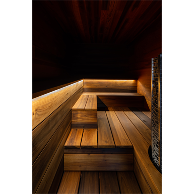 1x7 Thermo-Magnolia STS10 Sauna Wall Panels