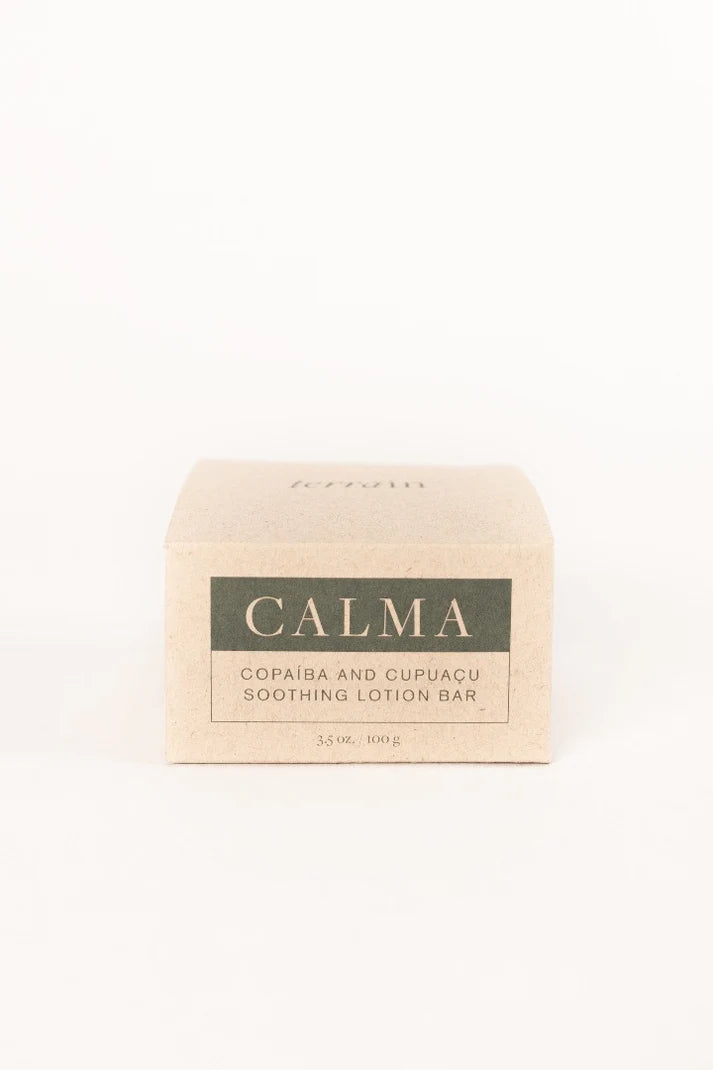 TERRAIN - C A L M A . Soothing Lotion Bar with Copaiba and Cupuacu