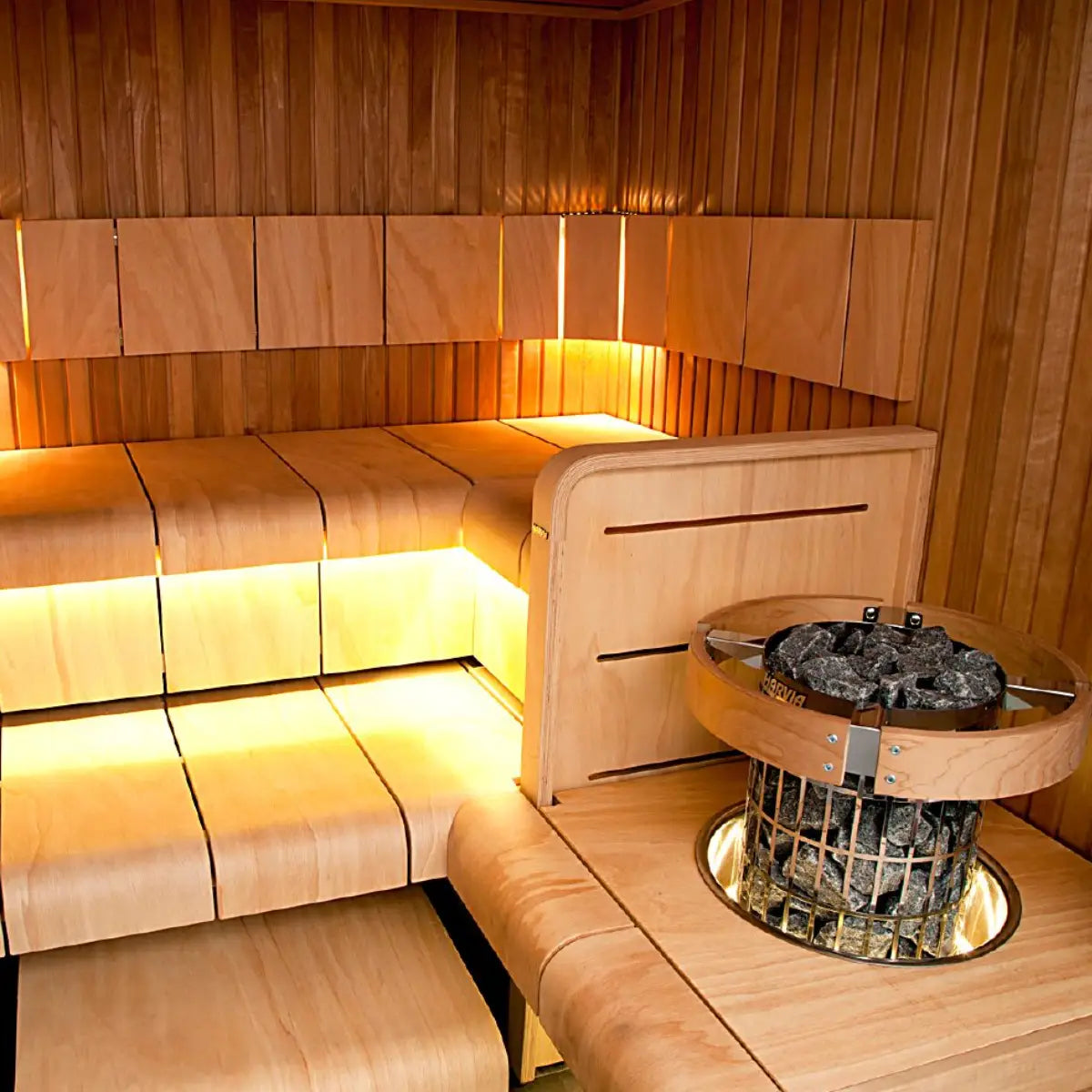 Harvia Cilindro PC60 6KW Sauna Heater with built in controls - Finnish Sauna Builders - Superior Saunas