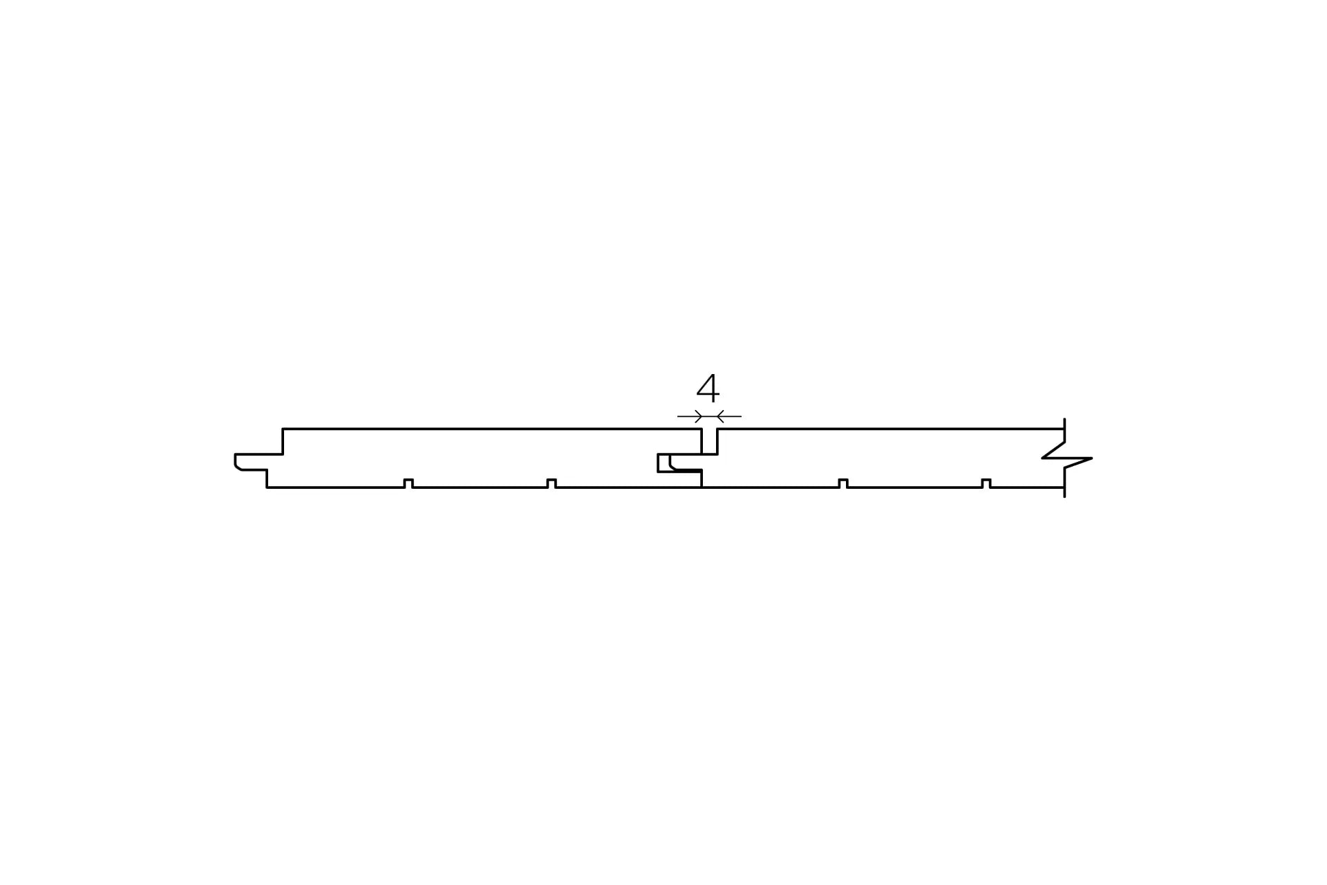 1×5 Thermo-Aspen STS4 Sauna Wall Panels