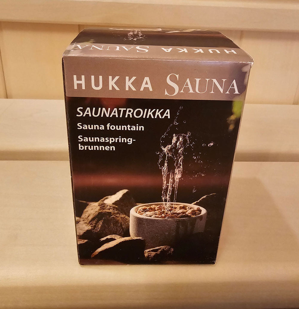 Saunatroikka sauna fountain