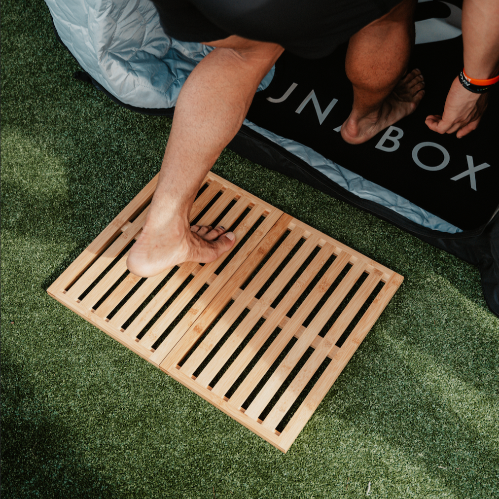 SaunaBox | Bamboo Foldable Sauna Mat - Superior Saunas