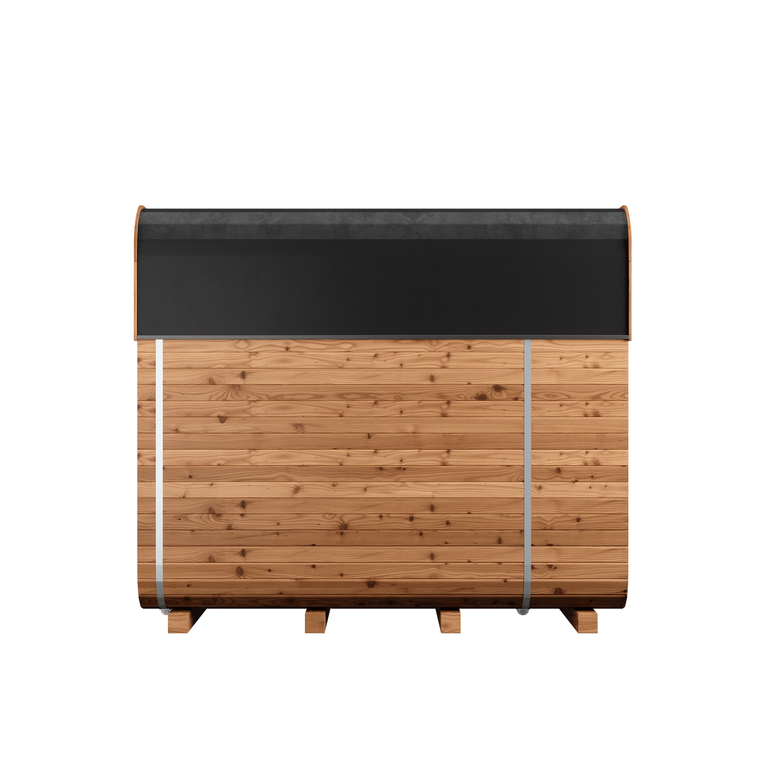 Thermory Sauna Squared, No. 40, 6-Person, Terrance & Window
