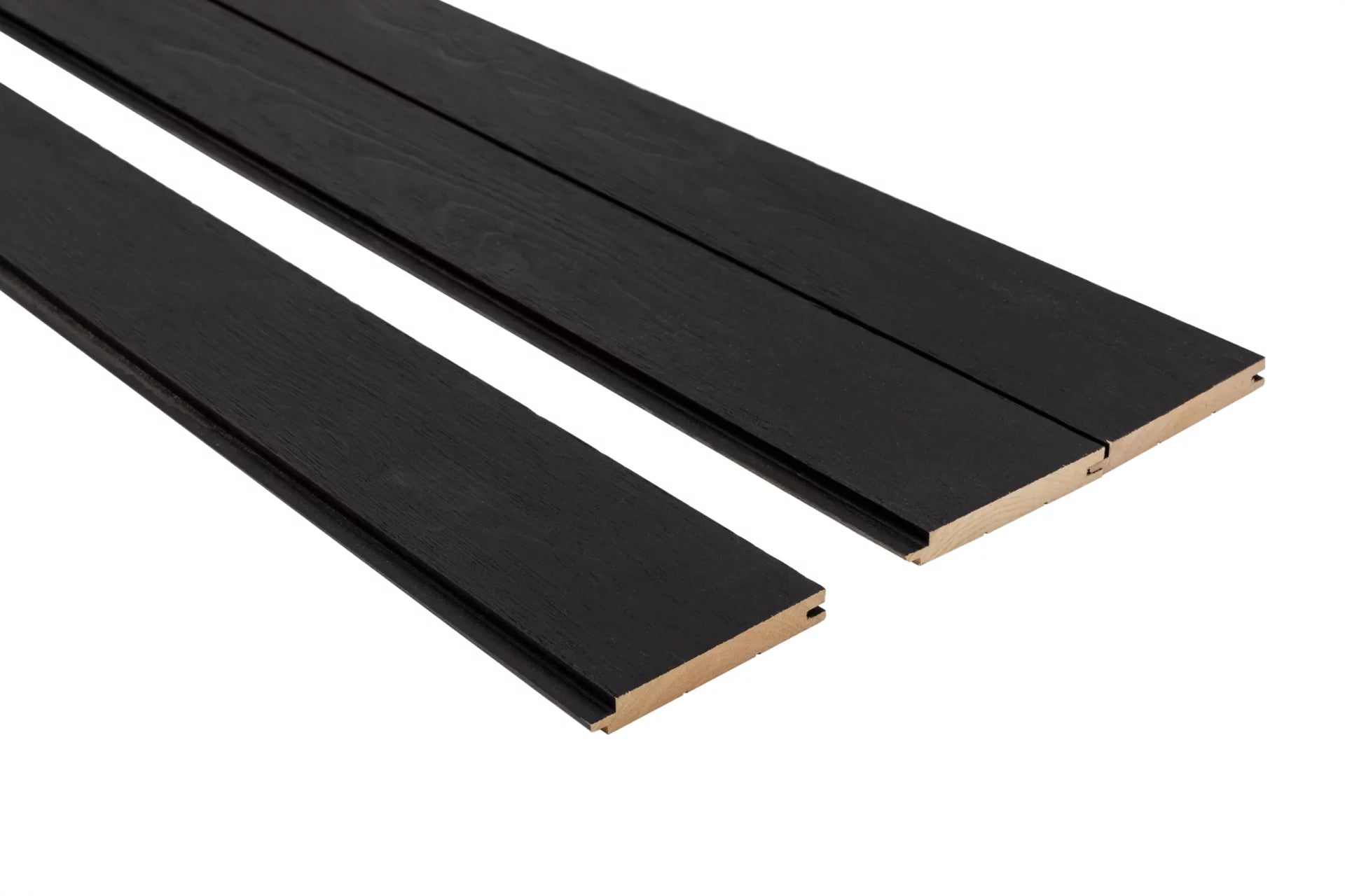 1x5 Thermo - Waxed Brushed Black ALDER