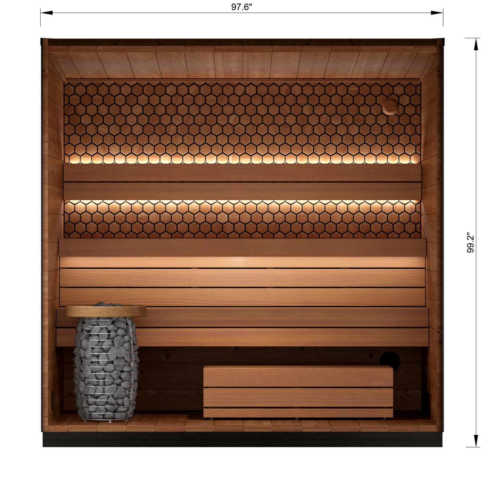 Leil, Viva 250 5 person sauna - Superior Saunas