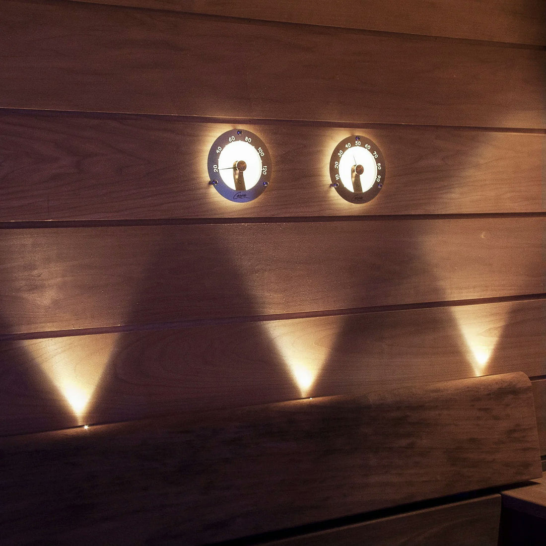CARIITTI Illuminated Sauna Thermometer - Stainless Steel
