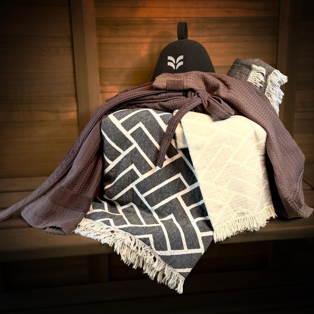 Black/Anthracite Sauna Linen Premium Bundle