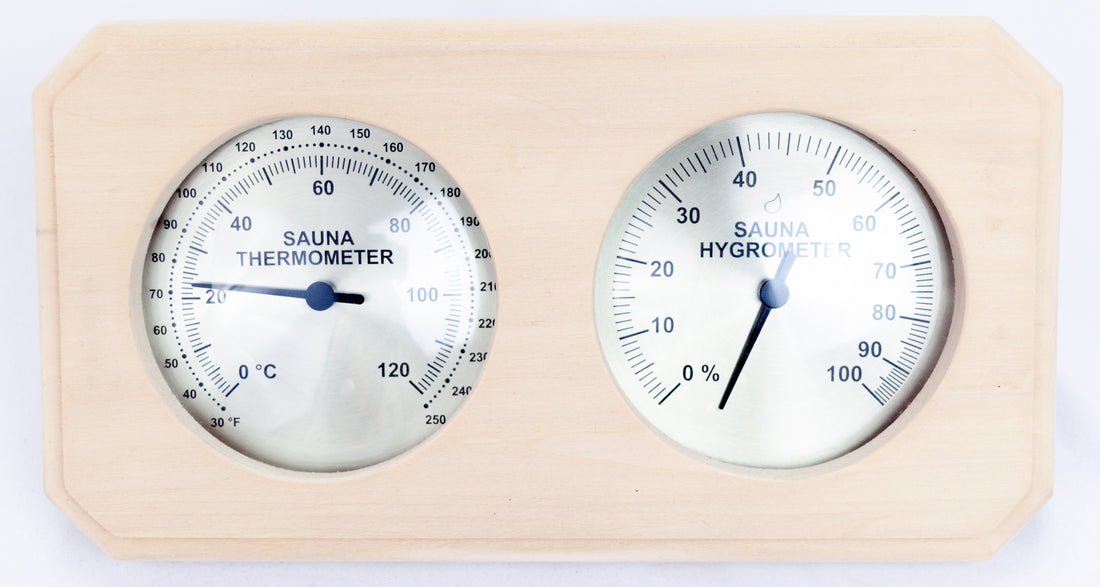 Aspen Thermometer and Hygrometer - Superior Saunas