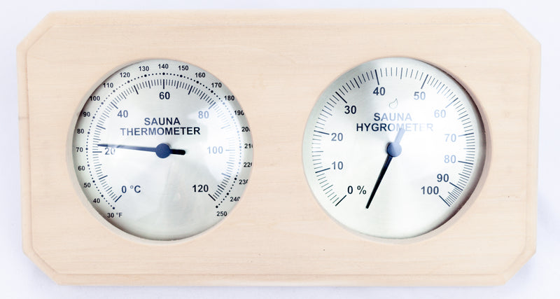 Aspen Thermometer and Hygrometer - Superior Saunas