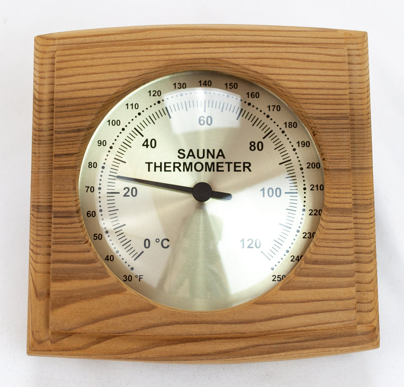 Red Cedar Square Thermometer - Superior Saunas