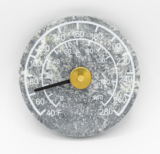 Engraved Stone Thermometer - Superior Saunas