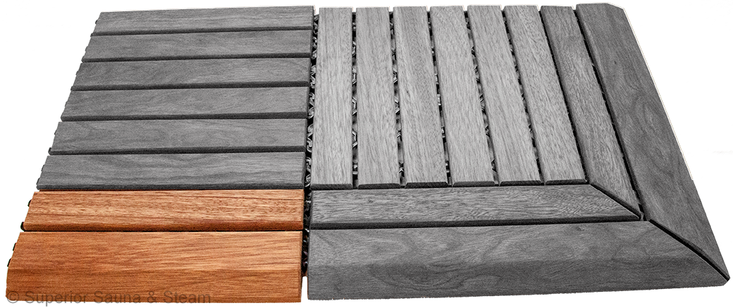 Superior Saunas: Sauna Flooring - Hardwood Flooring Snap Together Edge