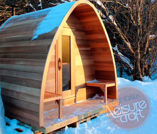 Superior Saunas: Outdoor Sauna Kit - Outdoor Pod Sauna 8 x 8