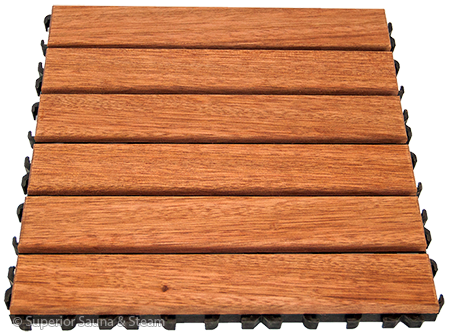 Superior Saunas: Sauna Flooring - Hardwood Sauna Floor Tile