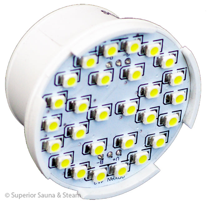 Superior Saunas: Steam Lighting - White LED Replacement Light Bulb for Steam Room Lighting Kit