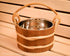 Cedar Bucket Stainless Steel 1 Gallon - Superior Saunas
