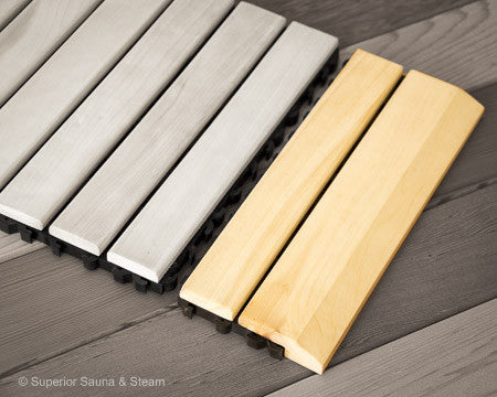 Aspen Flooring Snap Together Edge - Superior Saunas