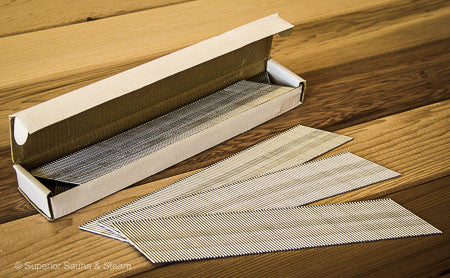 Stainless Steel Finish Nails 15 Gauge Angled - Superior Saunas