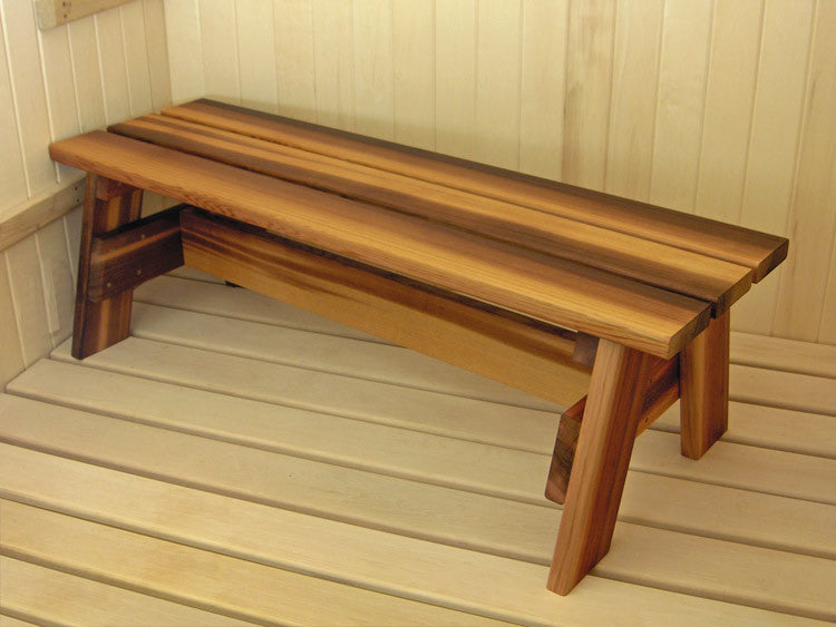 Portable Stout Bench Red Cedar - Superior Saunas