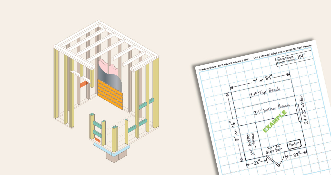 Sauna Layout Drawings