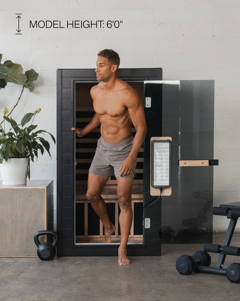 SaunaBox® Solara: 1-Person Full Spectrum Infrared Sauna