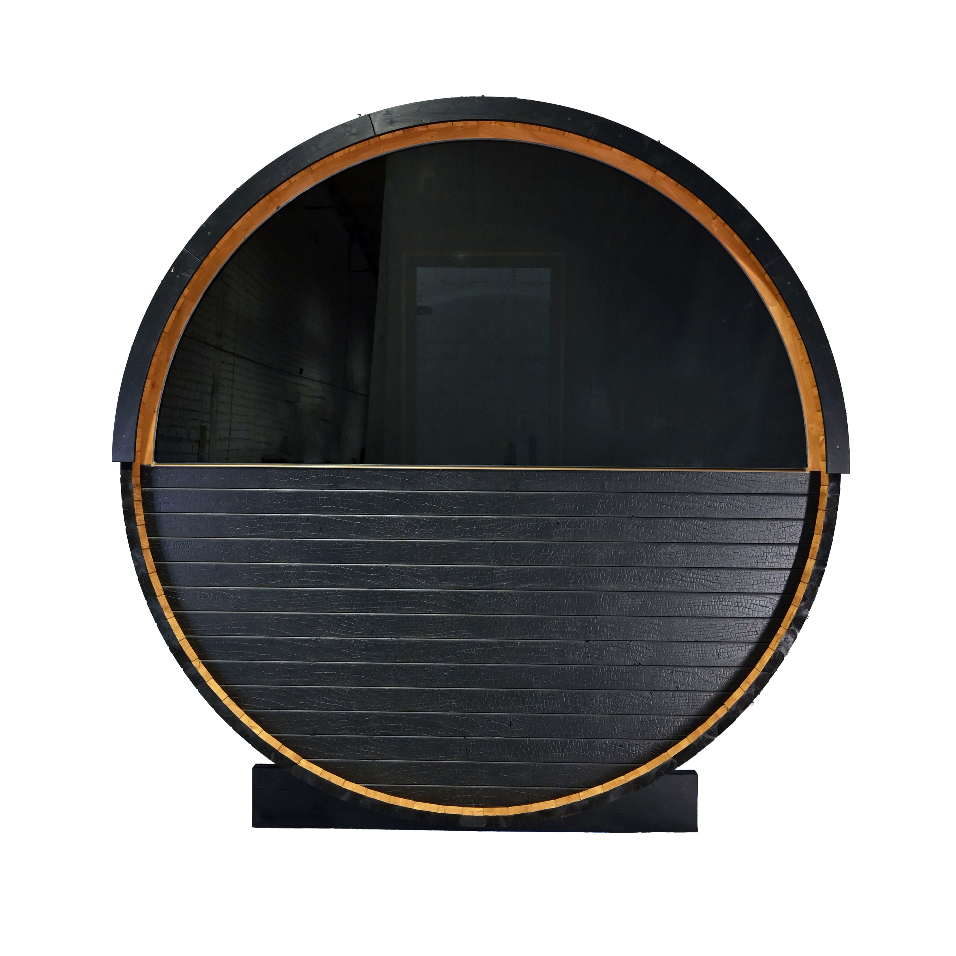 Thermory 4 person Barrel Sauna No. 60 Ignite DIY Kit with window &amp; porch