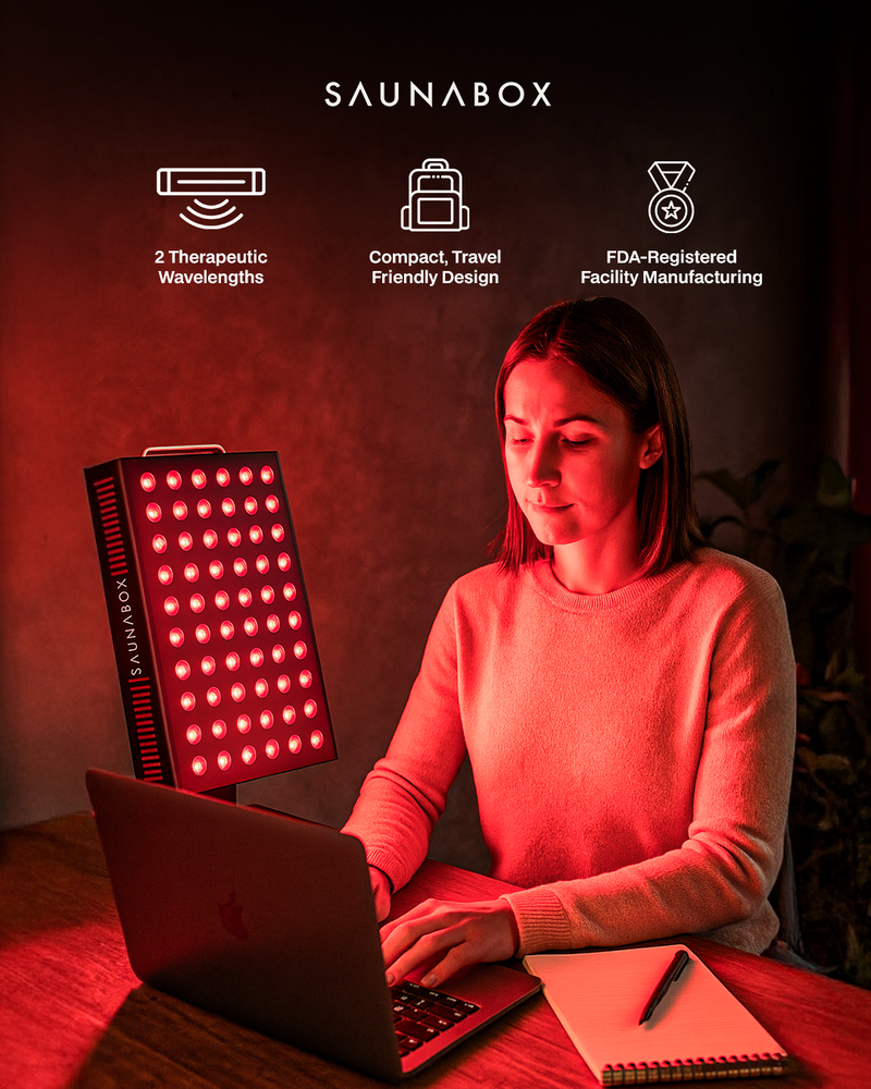 The Nova: Desktop Red Light Panel with Near Infrared - Superior Saunas