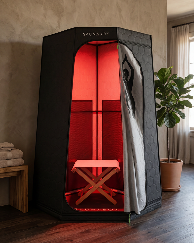 SaunaBox® Pulse PRO: Infrared Sauna with Red-light Therapy - Superior Saunas