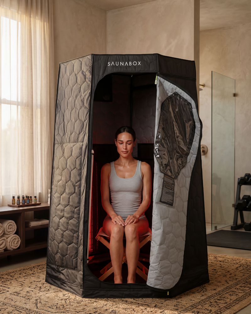 SaunaBox® Pulse PRO: Infrared Sauna with Red-light Therapy - Superior Saunas
