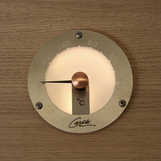 CARIITTI Illuminated Sauna Thermometer - Stainless Steel