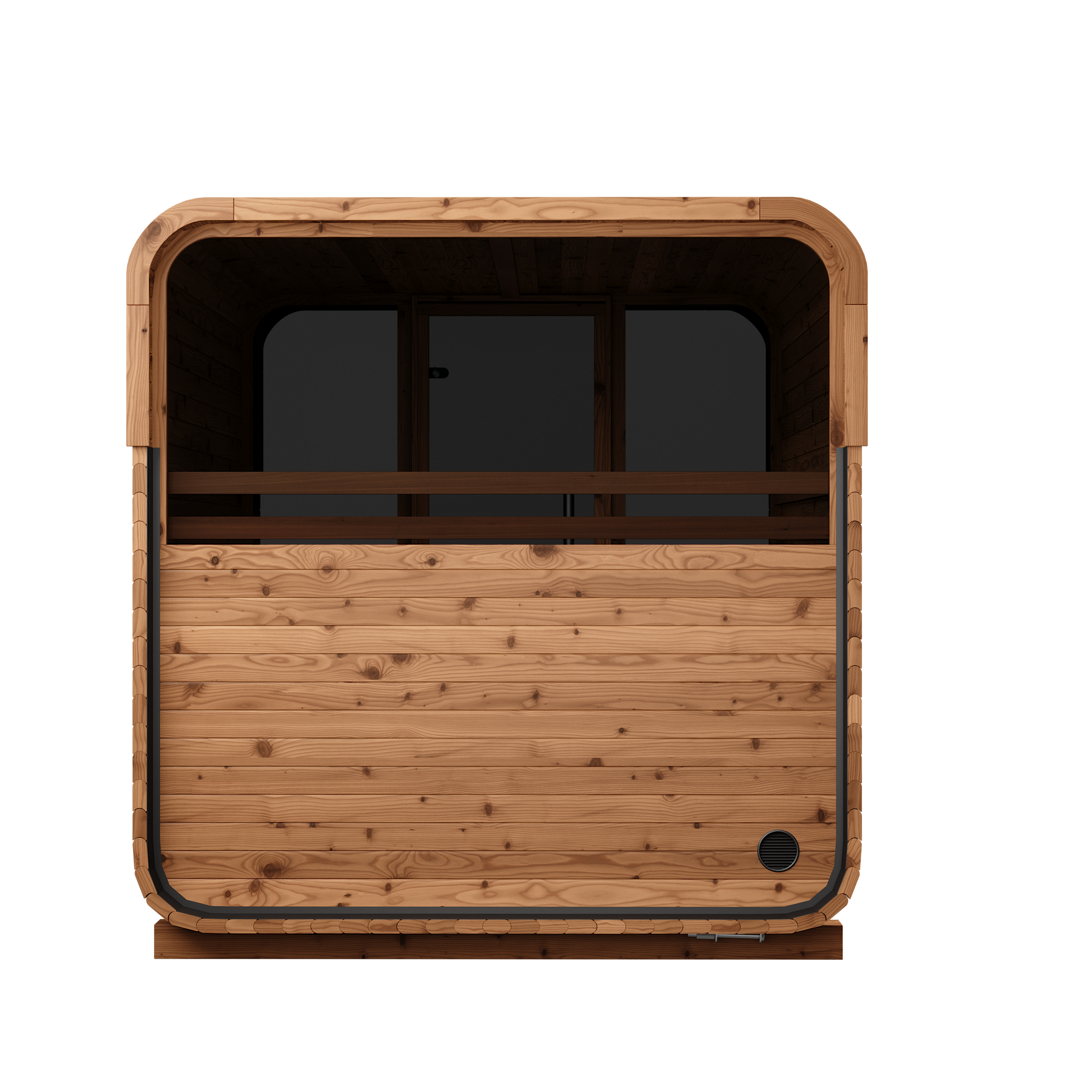No. 40 Thermory Sauna Squared, 6-Person, Terrance &amp; Window