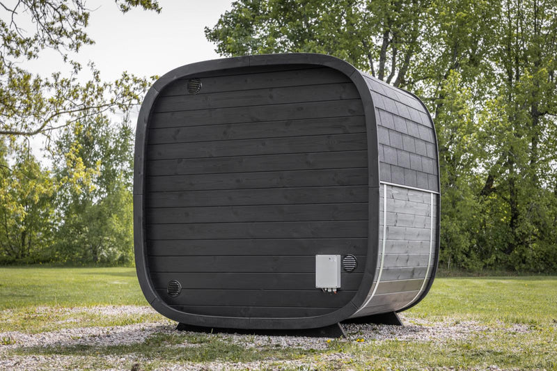 Leil, Black Cube Classic 4-5 person sauna - Superior Saunas