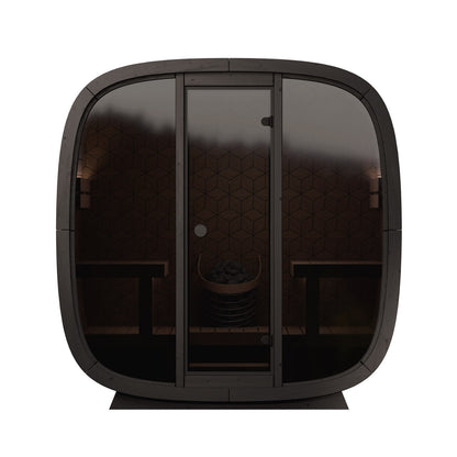 Leil, Black Cube Premium 4 Person Sauna - Superior Saunas