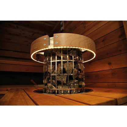 Harvia Cilindro Led Safety Railing For 6 &amp; 8kw Sauna Heaters - Finnish Sauna Builders - Superior Saunas