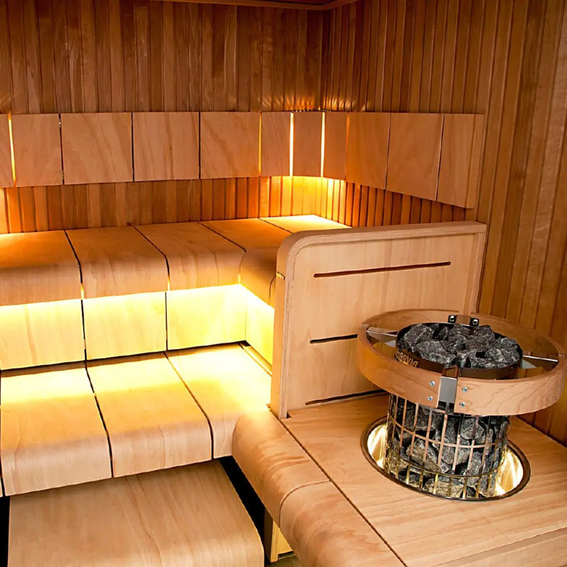 Harvia Cilindro PC60 6KW Sauna Heater with built in controls - Finnish Sauna Builders - Superior Saunas