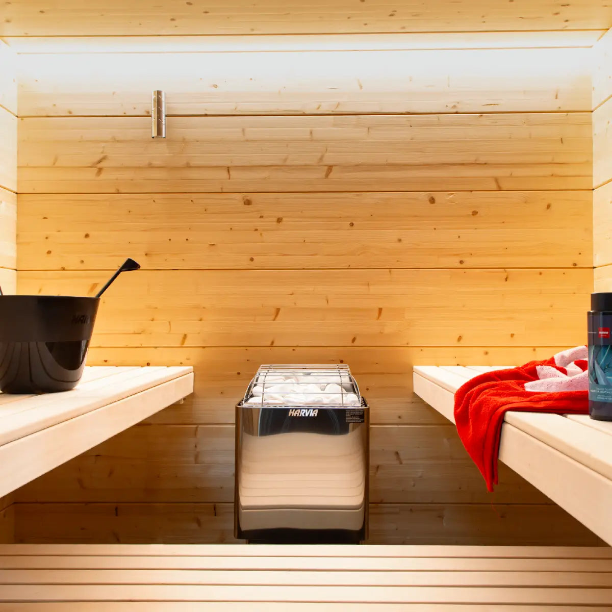 Harvia KIP45B Stainless Steel 4.5KW Sauna Heater with built-in control - Superior Saunas
