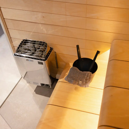 Harvia KIP45B Stainless Steel 4.5KW Sauna Heater with built-in control