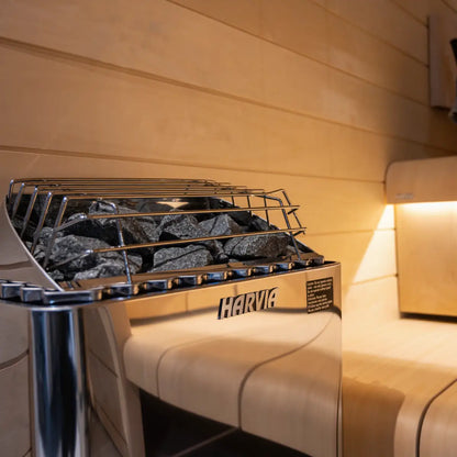 Harvia KIP60B Stainless Steel 6KW Sauna Heater with built-in control